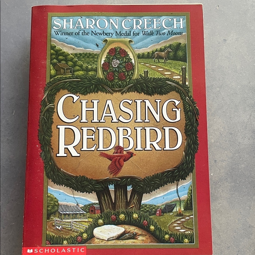 Scholastic Chasing Redbird Book - Red and Green Cover